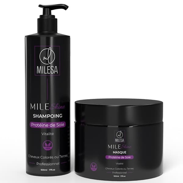 Duo MILE Shine Shampoing et Masque à la Protéine de Soie