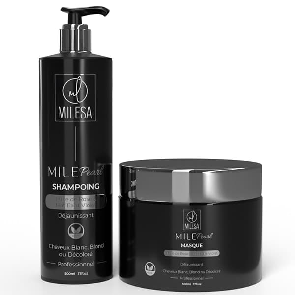 Duo MILE Pearl Shampoing et Masque à l'Huile de Rose
